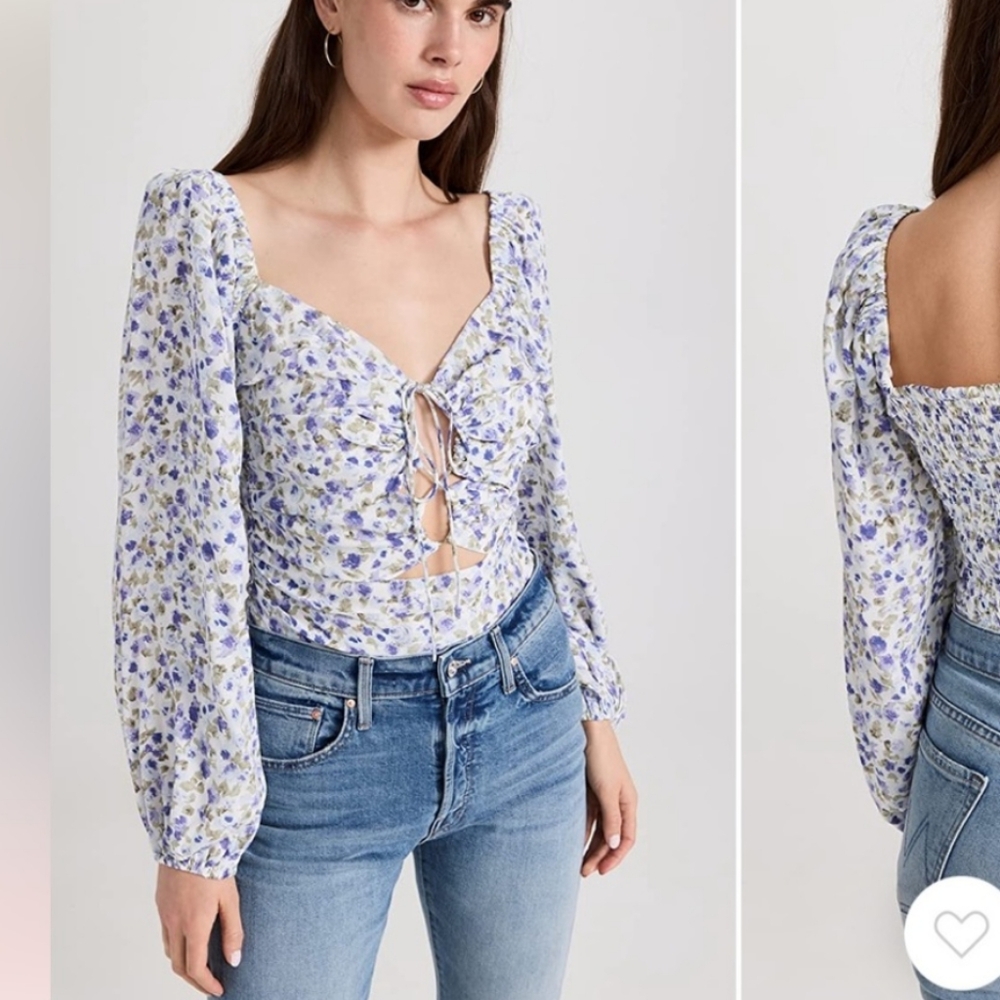 Floral Long Sleeve Women's Top